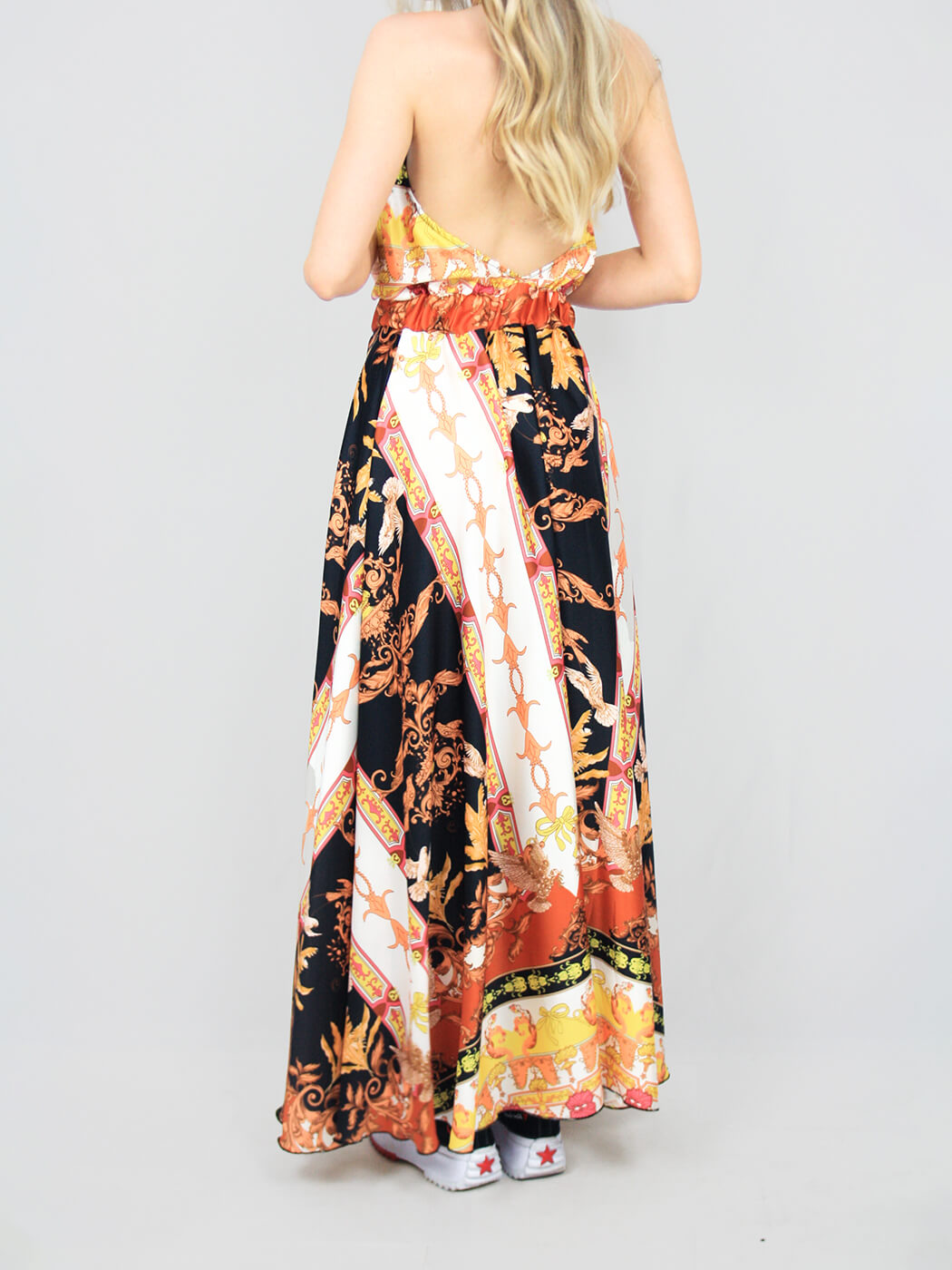 Abito lungo fantasia "Versace"