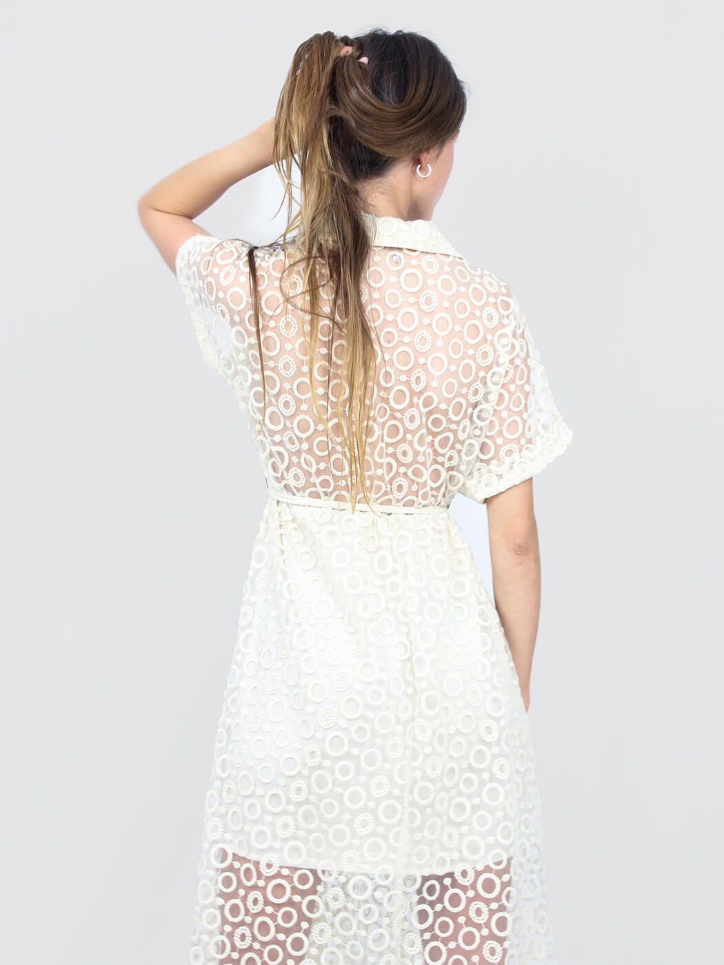 Abito midi semitrasparente