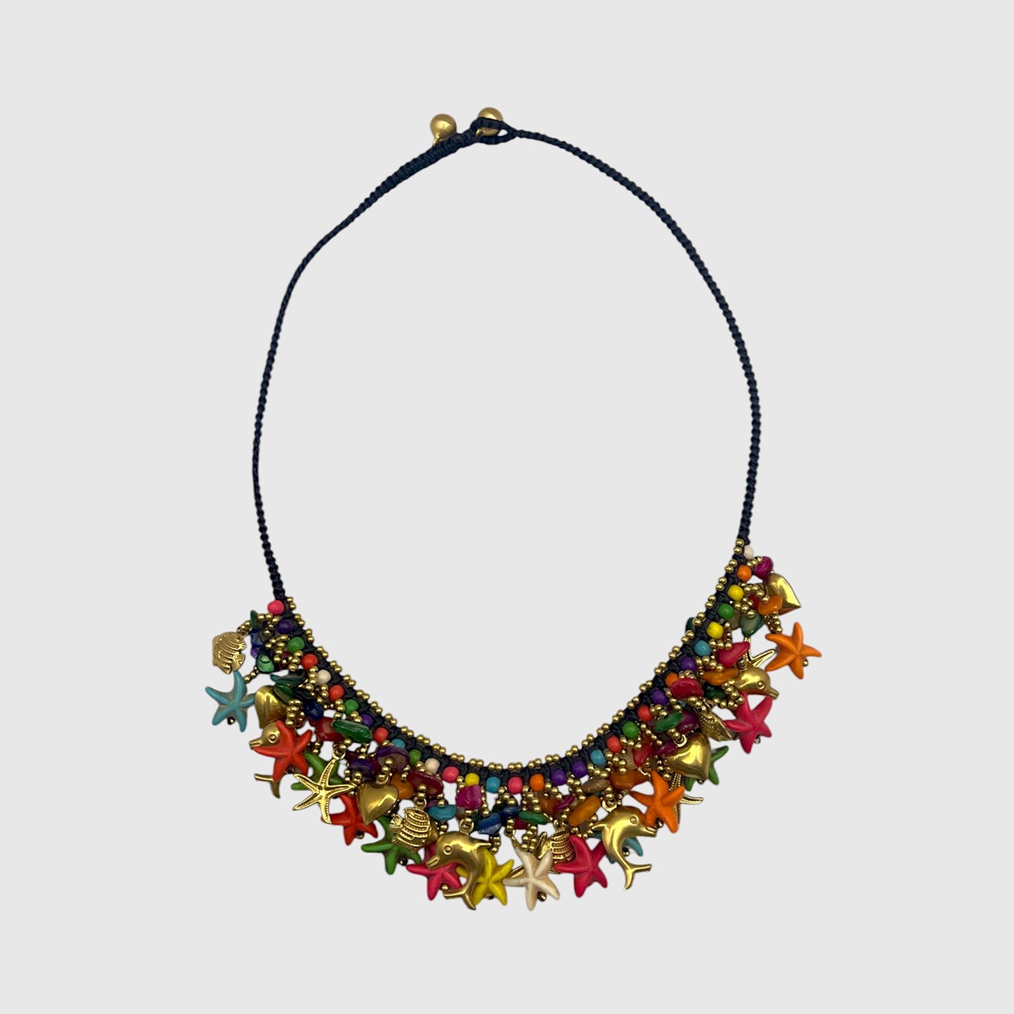 Collana “Summer Vibes” con charms marini multicolor
