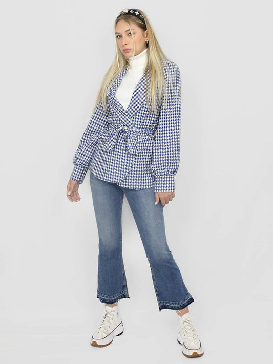 Blazer pied de poule