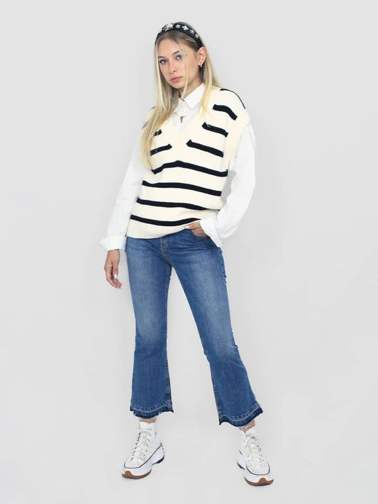 Jeans a campana sfrangiato