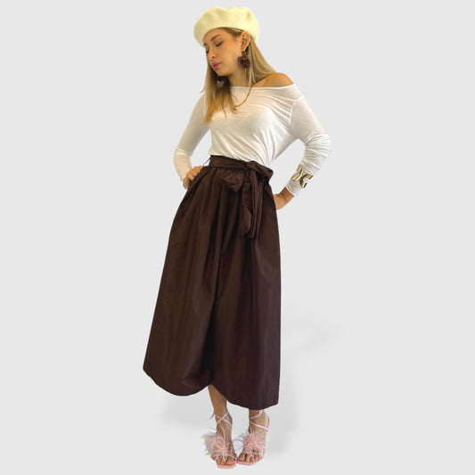 Maglietta basica in Viscosa e Cashmere