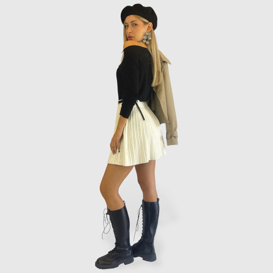 Maglietta basica in Viscosa e Cashmere