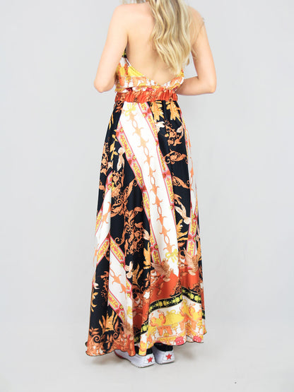 Abito lungo fantasia "Versace"