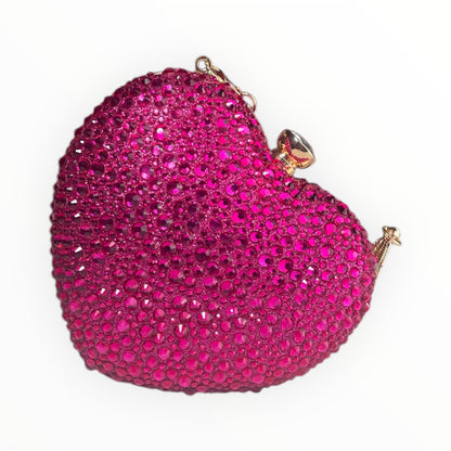 Borsa a Cuore con Strass