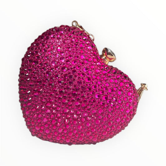 Borsa a Cuore con Strass