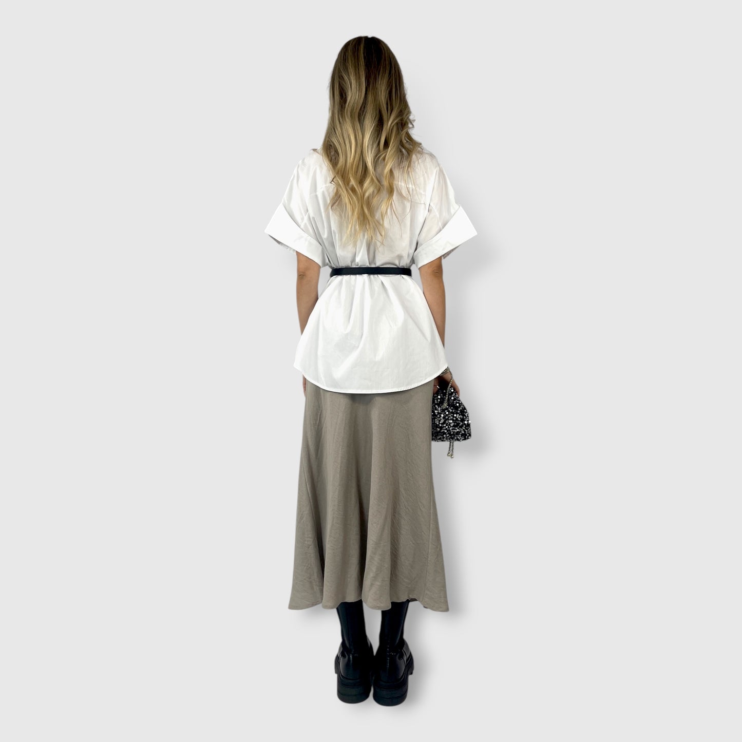 Camicia Donna in Cotone con Applicazioni di Strass