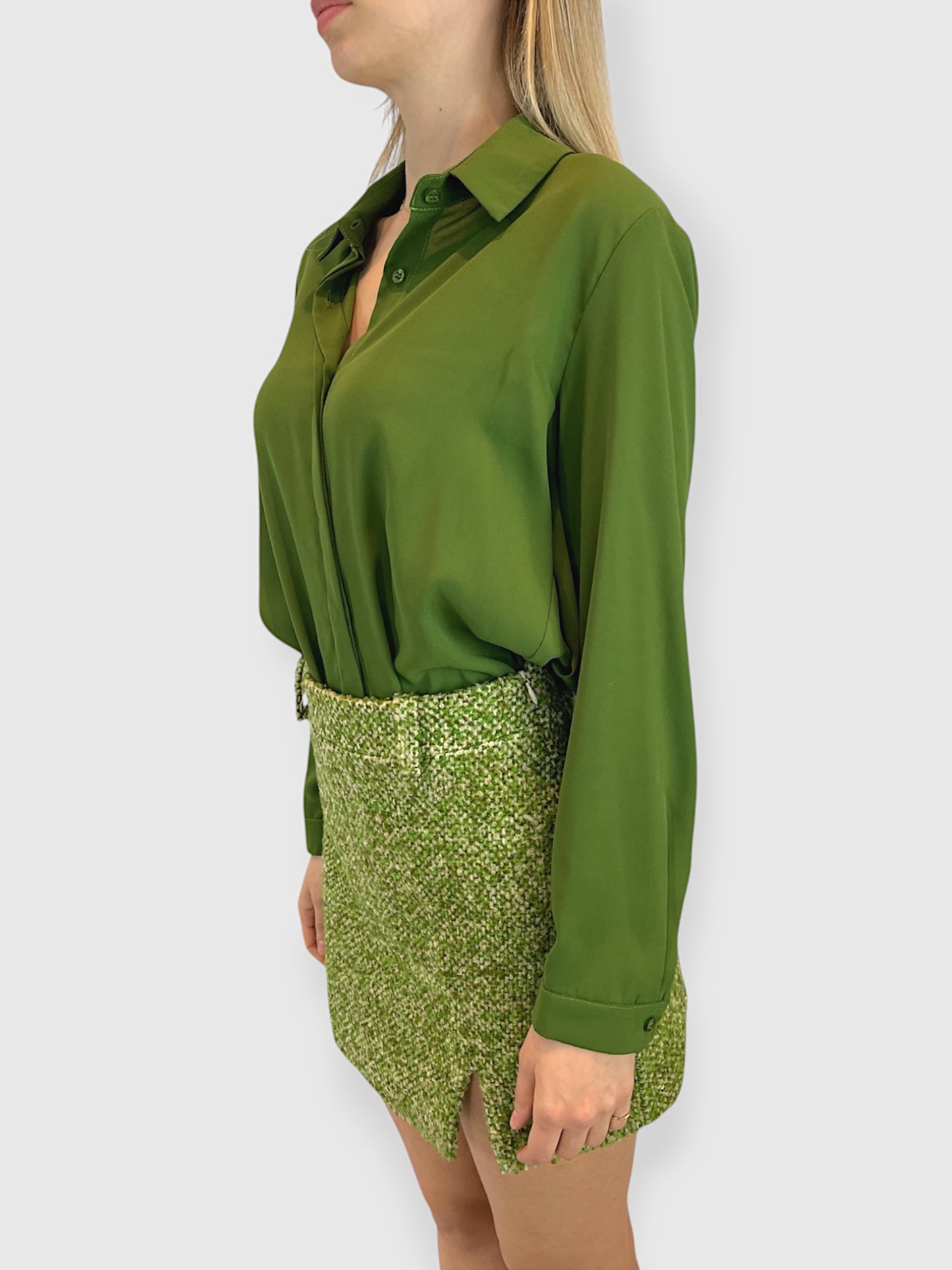 Camicia verde classica by Lumina