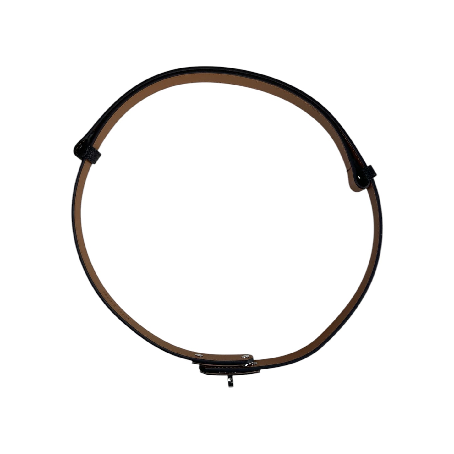 Cintura elegante effetto pelle con chiusura gioiello