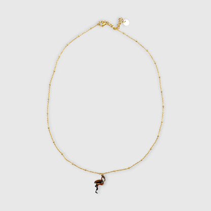 Collana con Ciondolo Fenicottero in Oro