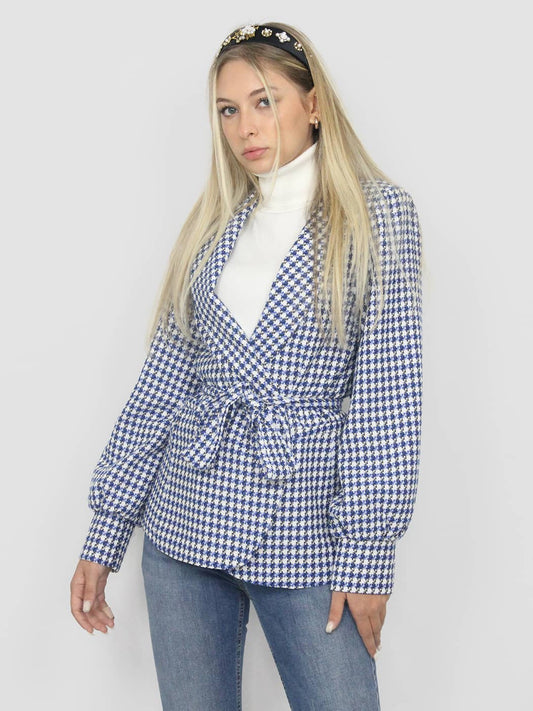 Blazer pied de poule