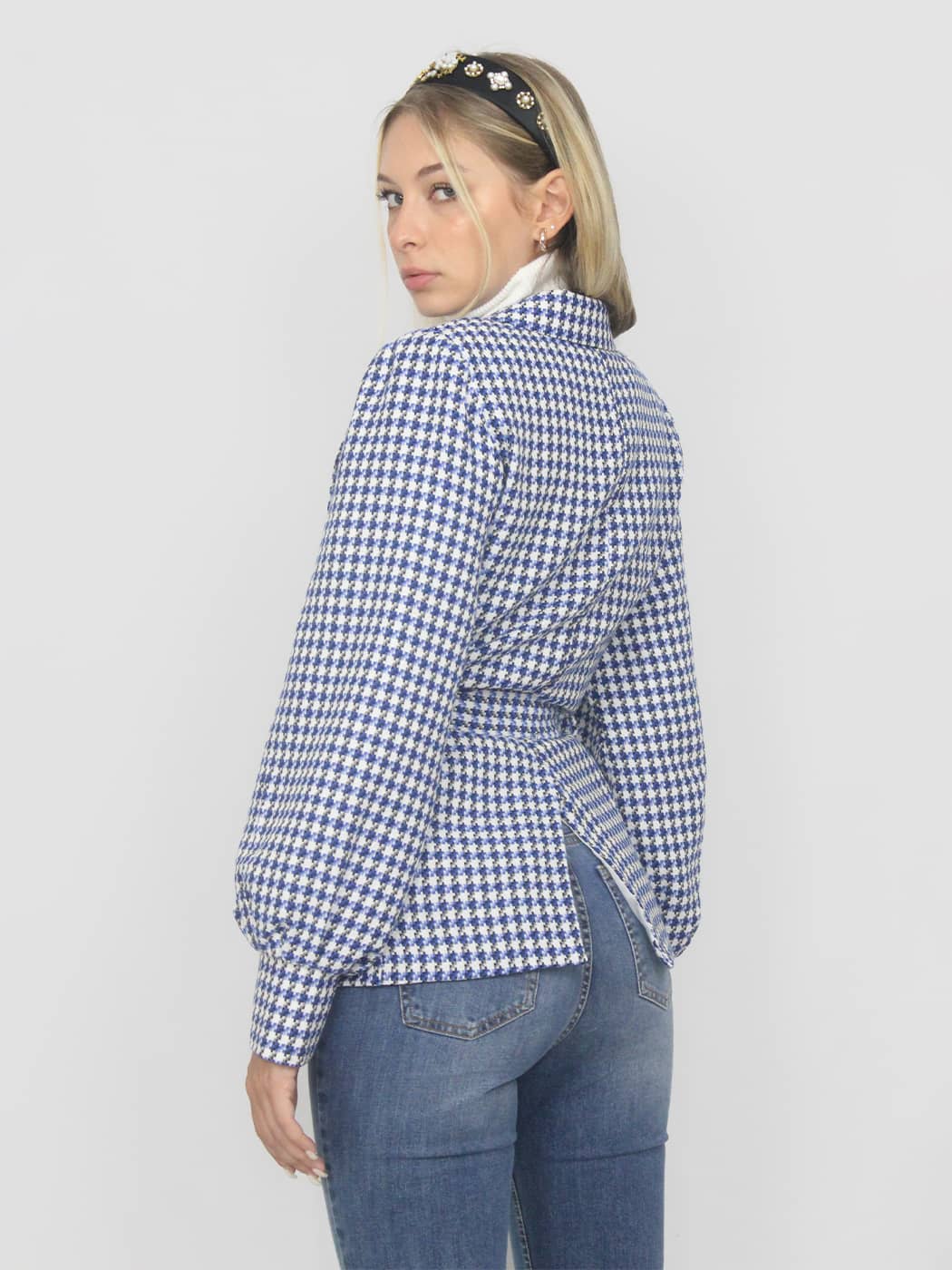 Blazer pied de poule
