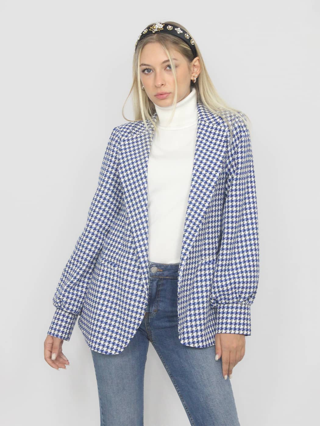 Blazer pied de poule