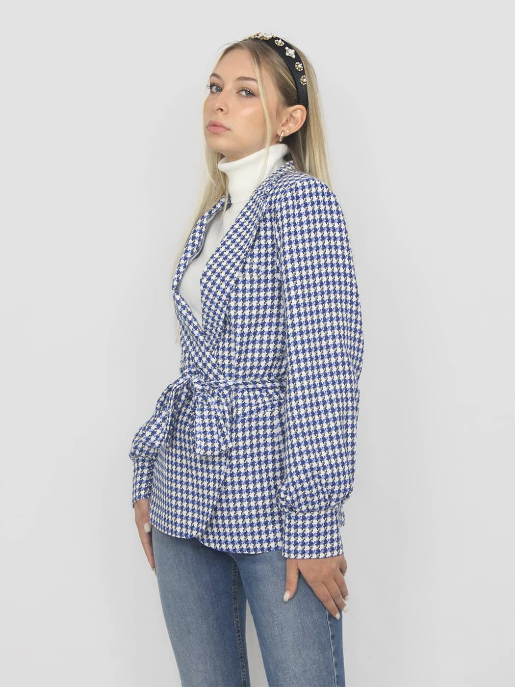 Blazer pied de poule
