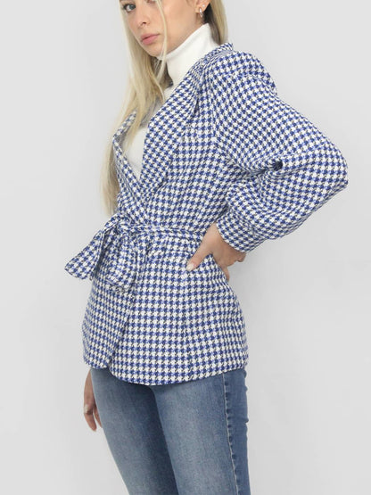 Blazer pied de poule