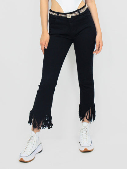 Jeans skinny sfrangiato