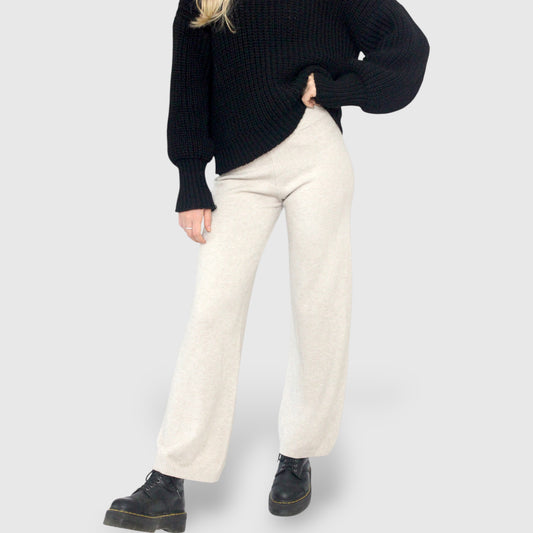 Pantalone a palazzo in maglia