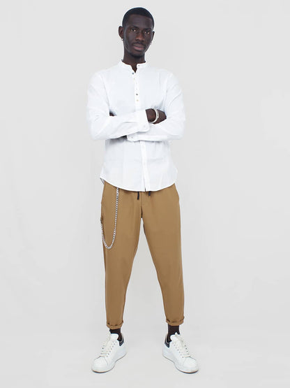 Pantalone morbido uomo con coulisse
