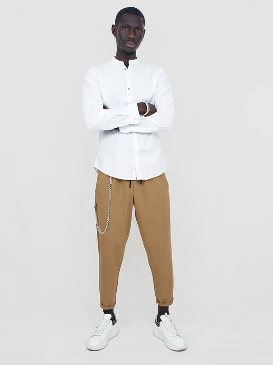 Pantalone morbido uomo con coulisse
