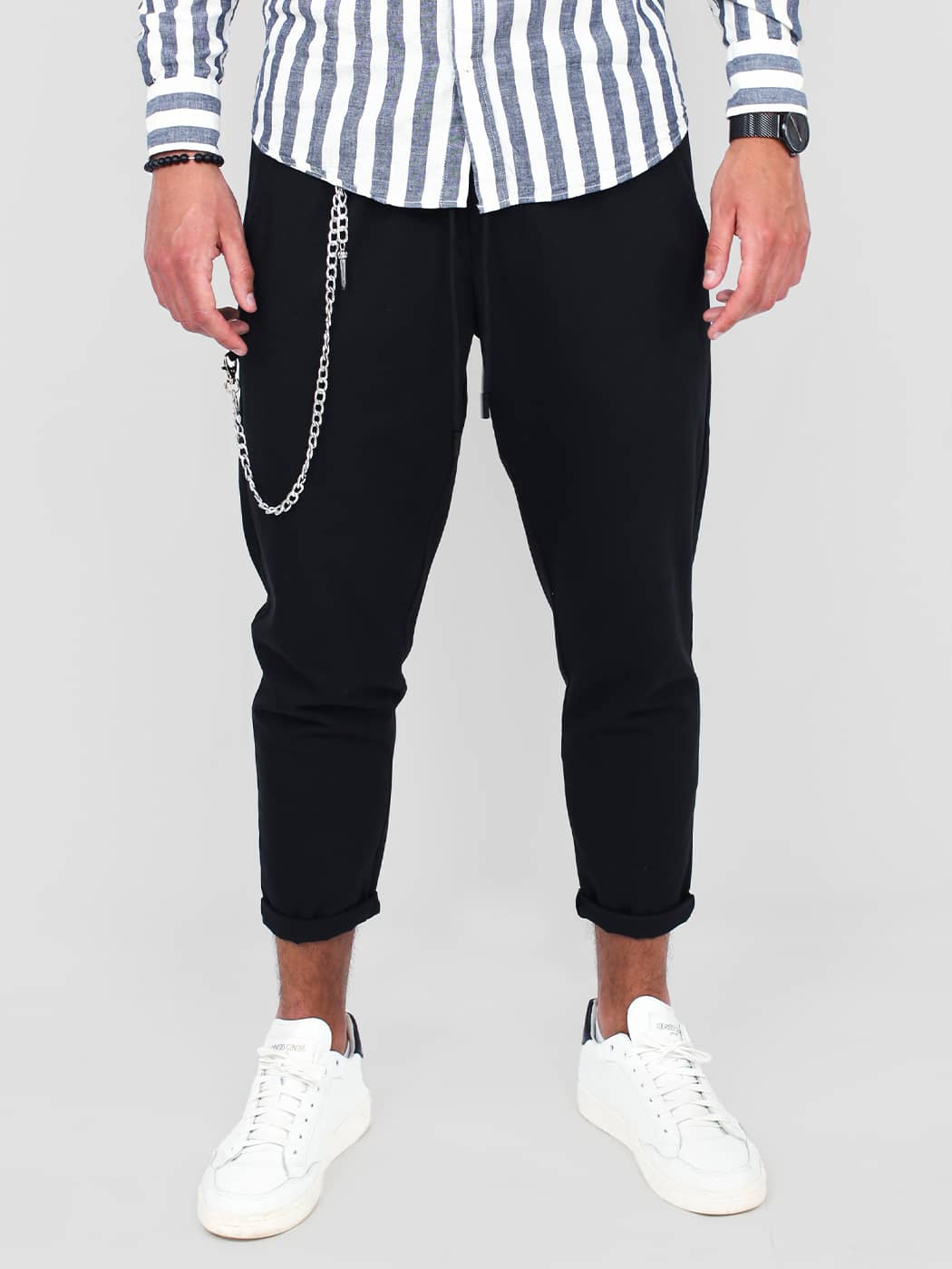 Pantalone morbido uomo con coulisse