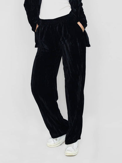 Pantaloni Palazzo Donna in Velluto Morbido