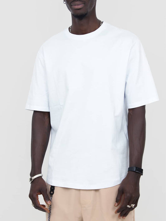 T-Shirt basic uomo nera in cotone