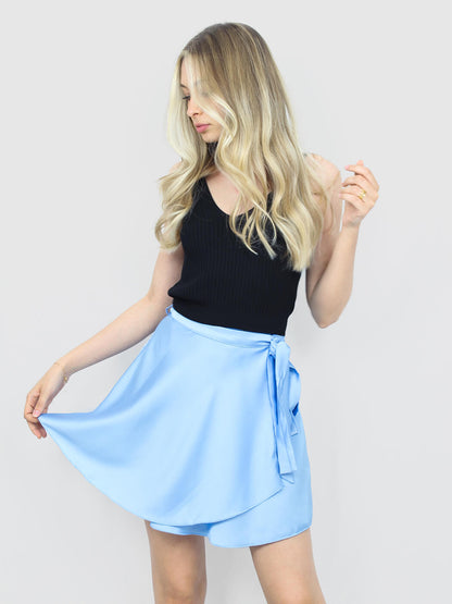 Top donna smanicato nero in maglina